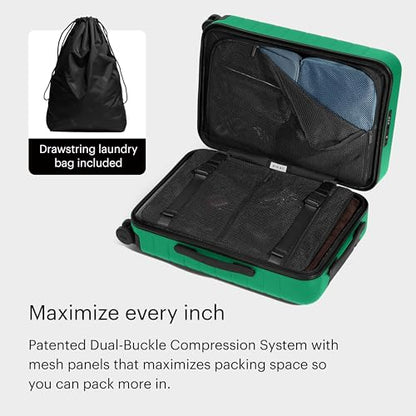 Away The Carry-On Luggage, 22-inch Lightweight Hardside Spinner Suitcase - color: Palm Green