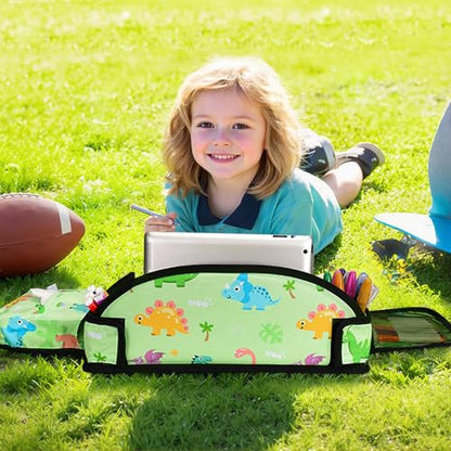 Car Seat Tray,Toddler Road Trip Essentials With Drawing Kit - color: Green