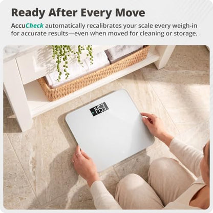 Greater Goods AccuCheck Digital Bathroom Scale for Body Weight (Pearl Gray) - color: Pearl Gray