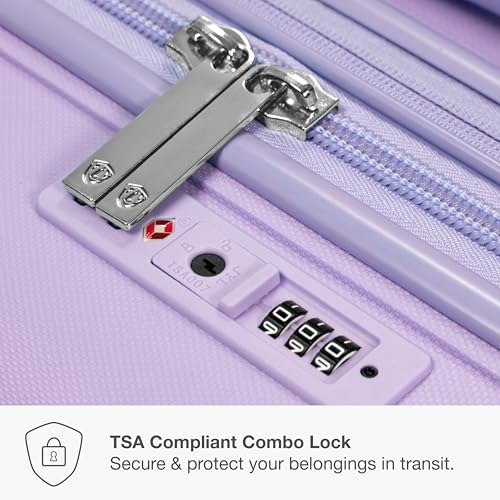 Traveler's Choice Pagosa Hardshell Expandable Luggage with Spinner Wheels, Lavender, 3-Piece Set (22/27/30) - color: Lavender, size: 3-Piece Set (22/27/30)