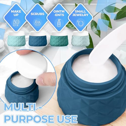 Silevoler 16Pack Travel Bottles for Toiletries, Bottles, Jars, and Covers - color: Mint Green