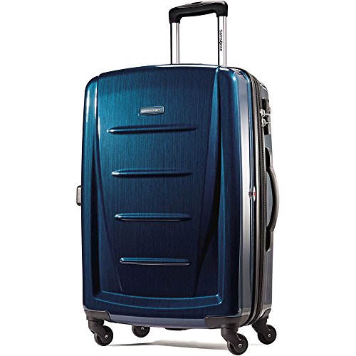 Samsonite Winfield 2 Hardside Expandable Luggage with Spinner Wheels, Deep Blue, Checked-Large 28-Inch - color: Deep Blue, size: Checked-Large Spinner
