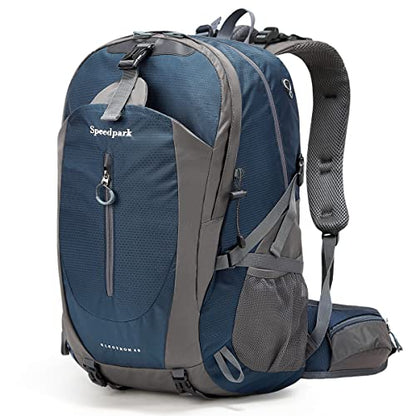 SPEEDPARK 40L Hiking Backpack, Lightweight Camping Daypack with Rain Cover - color: A Royal Blue
