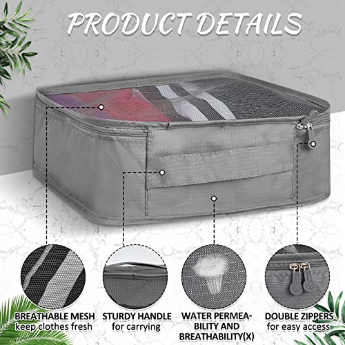 Silkfly 12 Pcs Packing Cubes for Travel,XL, L, M,Classic,Gray - color: Gray, size: XL, L, M, style: Classic