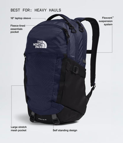The North Face Recon Everyday Laptop Backpack, Navy/Blk-NPF, One Size - color: Tnf Navy/Tnf Black-npf, size: One Size