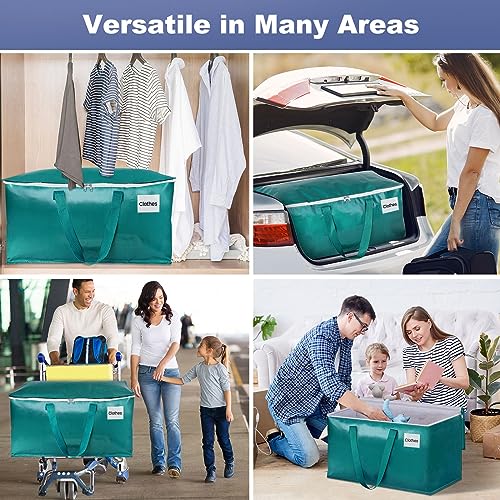StorageRight Moving Bags, Moving Boxes, 93L 10-Pack Sotrage Totes, Green - color: Green, size: 10 Pack