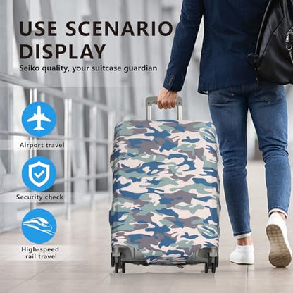Travel Luggage Cover Protector Stretchable,Washable&Anti-Scratch,Fits 18-32 Inch case (Camouflage, XL(29-32 inch)) - color: Camouflage, size: XL(29-32 inch)