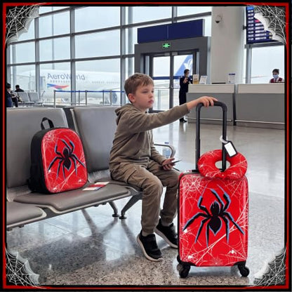 Sanwuta Luggage Sets, 4 Pack, Hardside Suitcases 16 Inch Spider - size: 16 inch, style: Spider