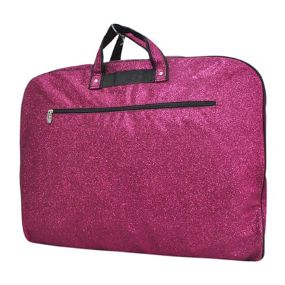 NGIL Glitter Travel Hanging Garment Bag (Glitter-Hot Pink) - color: Glitter-Hot Pink