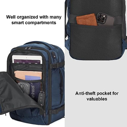 ECOHUB Travel Backpack 18x14x8 Frontier Airlines Personal Item Bag Blue - color: Blue, size: 18 inch