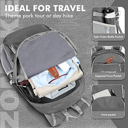 ZOMAKE Lightweight Packable Backpack 30L, Foldable Travel Hiking Daypack - color: Dimgray, size: 30L