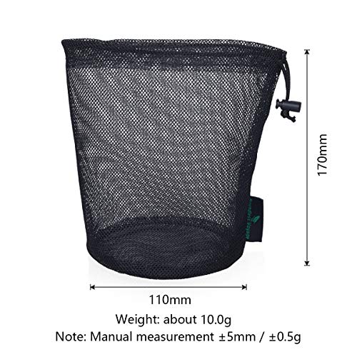 iBasingo 5pcs Nylon Mesh Bag Stuff Sack Golfball Pot Outdoor M-BVP02 - color: M-5pcs