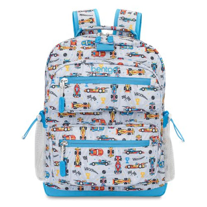 Bentgo Kids Print Durable & Water-Resistant Backpack - color: Race Cars, size: Kids Medium