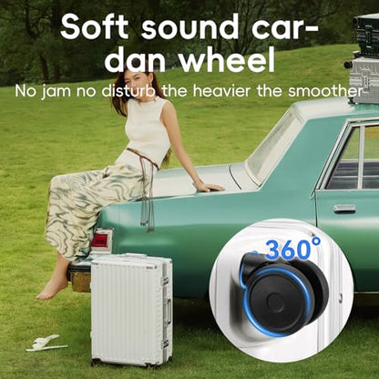 ROAMING 28 Inch Checked-Large Zipperless Luggage Hard shell Suitcases White - color: white, size: 28 Inch Checked Luggage