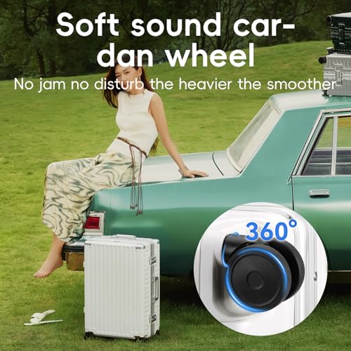 ROAMING 24 Inch Medium Checked Zipperless Luggage Hardshell Suitcases White - color: white, size: 24 Inch Checked Luggage