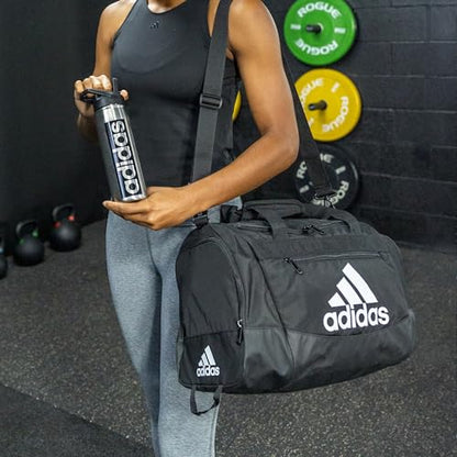 adidas Unisex Defender 4.0 Gym Duffel Bag for Men and Women - color: Jersey Onix Grey/Black, style: Small 38l