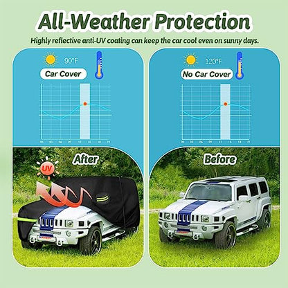 6 Layers Custom Waterproof Car Cover for 2006-2010 Hummer H3 SUV - size: H3 SUV Cover