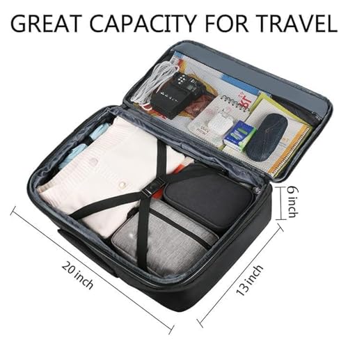 Vancropak 휴대용 백팩 40L 확장 가능한 여행용 백팩 수하물 여행 가방 | 비행 승인 엑스트라 라지 여행 가방, 출장, 대학, 주말 여행 및 일상 사용을 위한 비즈니스 위켄더 데이팩 - color: A-블랙, size: XL