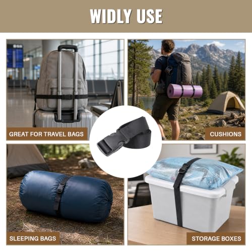 0.75”x48” Utility Straps with Buckle Quick Release Buckle Straps with Clips - size: 0.75” x 48”