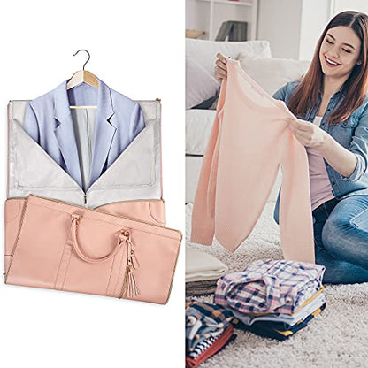 Ytonet Garment Duffle Bags for Travel, Convertible Carry On Garment Bag - color: Pink, style: Tote