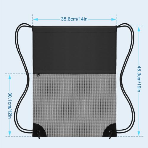 TILYMOL Drawstring Backpack for Sports - Small Gym Bag for Men & Women - color: 1 Pack-black Gray