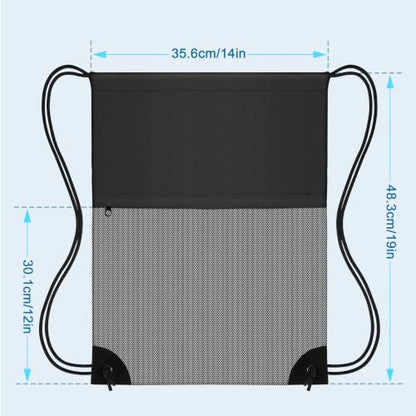 TILYMOL Drawstring Backpack for Sports - Small Gym Bag for Men & Women - color: 1 Pack-black Gray