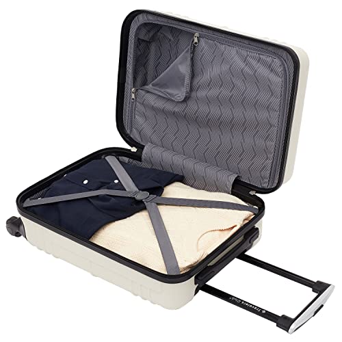 Travelers Club 22" Richmond Spinner Carry-On Luggage, Bone - color: Bone