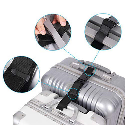 Vigorport Luggage Connector Straps for Suitcase, Add A Bag Suitcase Belt - size: 1.25''W - Large