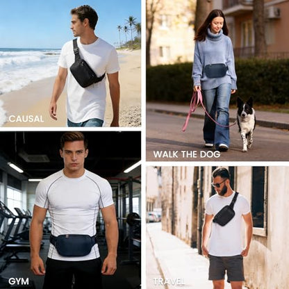 MAXTOP Small Crossbody Bags for Women Belt Bag Fanny Pack with Adjustable Strap - color: Ivory Gray, style: Fanny Pack