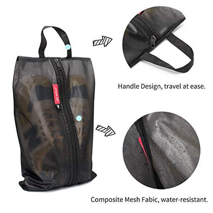 pack all 여행용 신발 가방, 스포츠용 방수 신발 파우치 - color: 블랙., style: 2팩