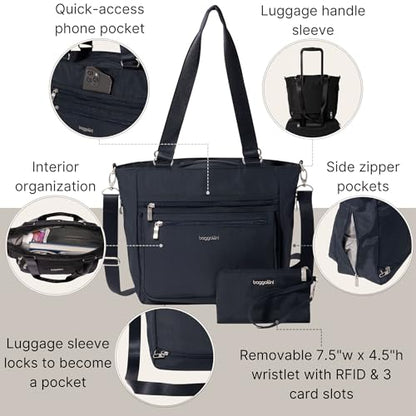 Baggallini Modern Shopper Tote - color: French Navy