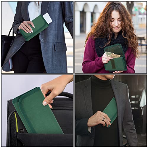 Money Organizer with Zipper,Cash Envelopes Budget Binder - color: Green