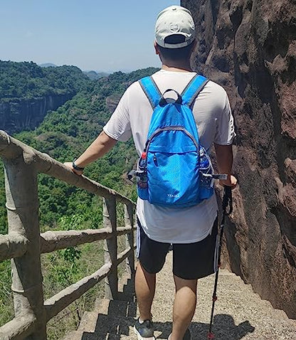 Hiking Backpack 20L Packable Packable Lightweight Day Pack for Women & Men - color: A-20l-blue