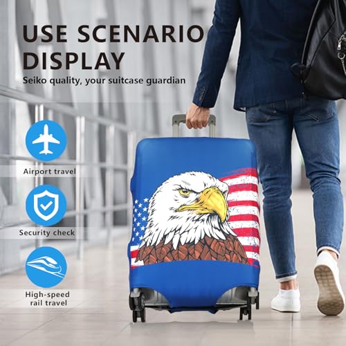 Travel Luggage Cover Protector Stretchable,Washable&Anti-Scratch,Fits 18-32 Inch case (Eagle, XL(29-32 inch)) - color: Eagle, size: XL(29-32 inch)