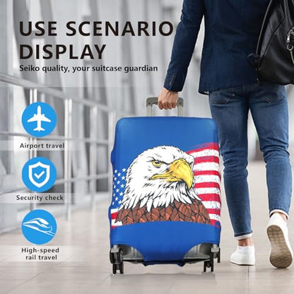 Travel Luggage Cover Protector Stretchable,Washable&Anti-Scratch,Fits 18-32 Inch case (Eagle, XL(29-32 inch)) - color: Eagle, size: XL(29-32 inch)