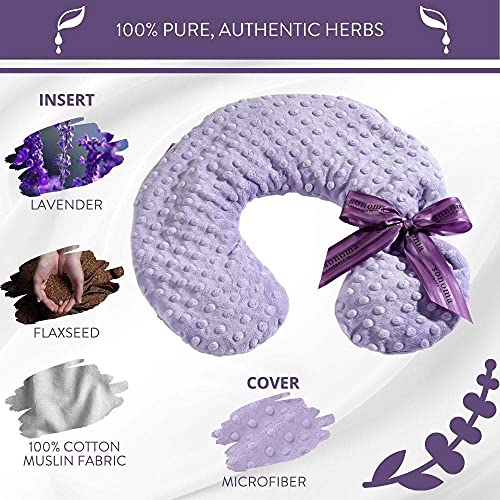 Sonoma Lavender Luxury Lavender Neck Pillow, Lilac Dot - color: Lilac Dots