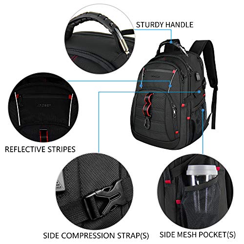 KROSER Travel Laptop Backpack 17.3 inch Computer Backpack - size: 17.3 inch