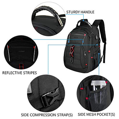 KROSER Travel Laptop Backpack 17.3 inch Computer Backpack - size: 17.3 inch