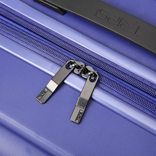 TRIPS AXIS 28-Inch Lightweight Durable Hardside 8-Wheel Spinner Checked Suitcase Size Luggage, Navy - color: Navy, size: LARGE CHECKED