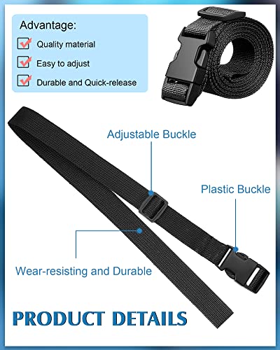 30 Pack 78 x 1 Inch Strap Buckle Packing Straps Luggage Straps Suitcase Adjustable Belt Utility Straps with Buckle