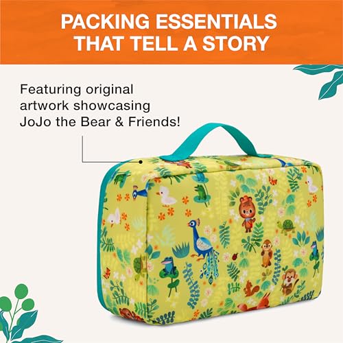 Traveler's Choice Kids JoJo the Bear's Travel Adventure, Jungle, 3-Piece Packing Cube Set - color: Jungle, size: 3-Piece Packing Cube Set