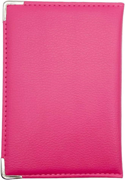 Missmore PU Leather Passport Cover with Gold USA Logo Printed for Travel (Rose Red) - color: Rose Red