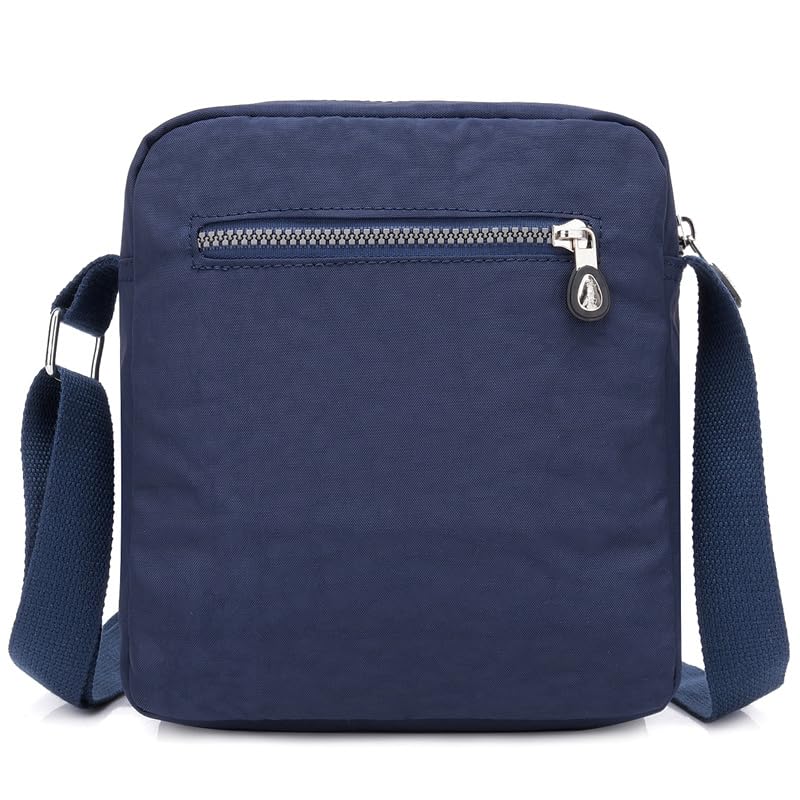 Casual Nylon Purse Handbag Crossbody Bag Waterproof Shoulder Bag for Women - color: Dark Blue Large