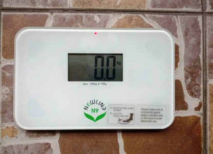 600 Super Mini Travel Bathroom Scale, 330 lb, Off-White - color: White