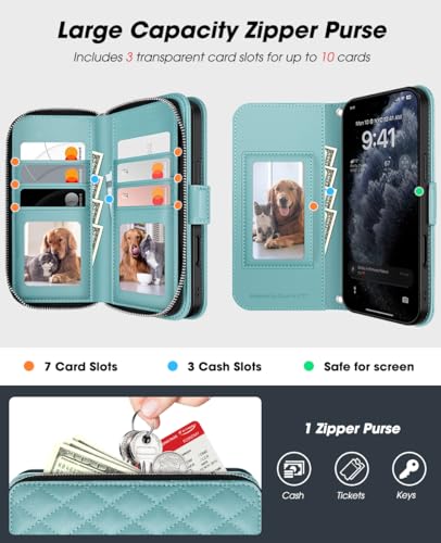 OCASE Crossbody Wallet Case for iPhone 18 Pro/17 Pro, Green Argyle - color: Green Argyle, size: iPhone 17 Pro/ iPhone 18 Pro