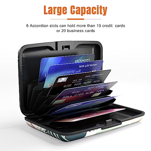 Rimilak Aluminuml Credit Card Holder,Boho Plants - color: Boho Plants