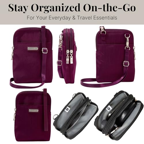 Baggallini The New Classic Collection Take Two RFID Bryant Crossbody - color: Mulberry