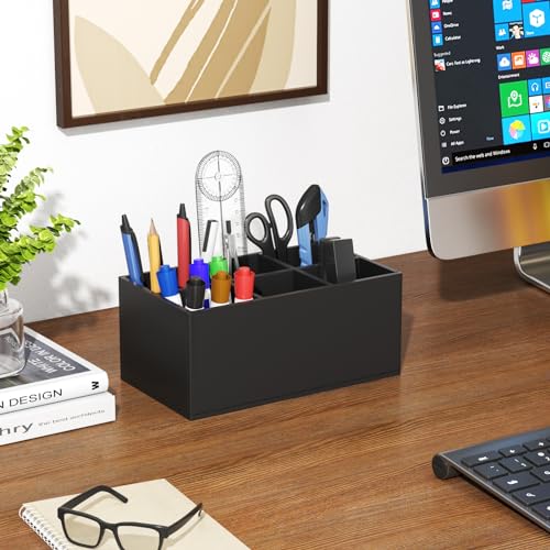 HIIMIEI Black Makeup Brush Holder Organizer - color: Black