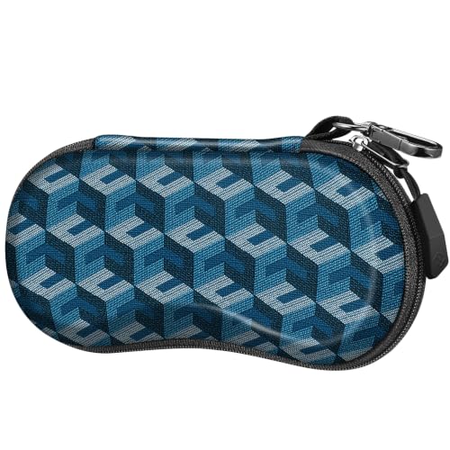 FINTIE Sunglasses Case, Hard EVA Shell Shockproof Sport Glasses Case - color: Z-blue Cubes