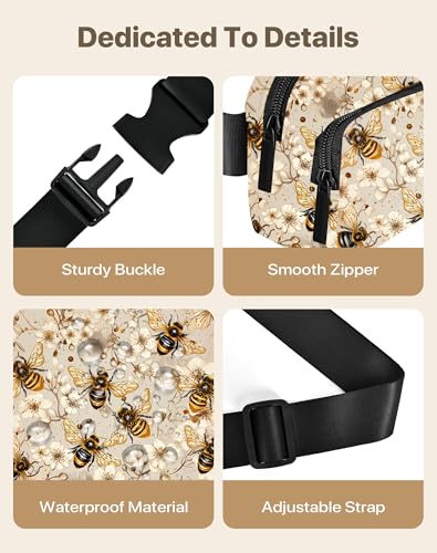 Fanny Pack 여행용 벨트 백 Everywhere 크로스바디 백 여성용 허리 팩 조절 가능한 스트랩 방수, 라이트 옐로우, 패션 - color: 라이트 옐로우